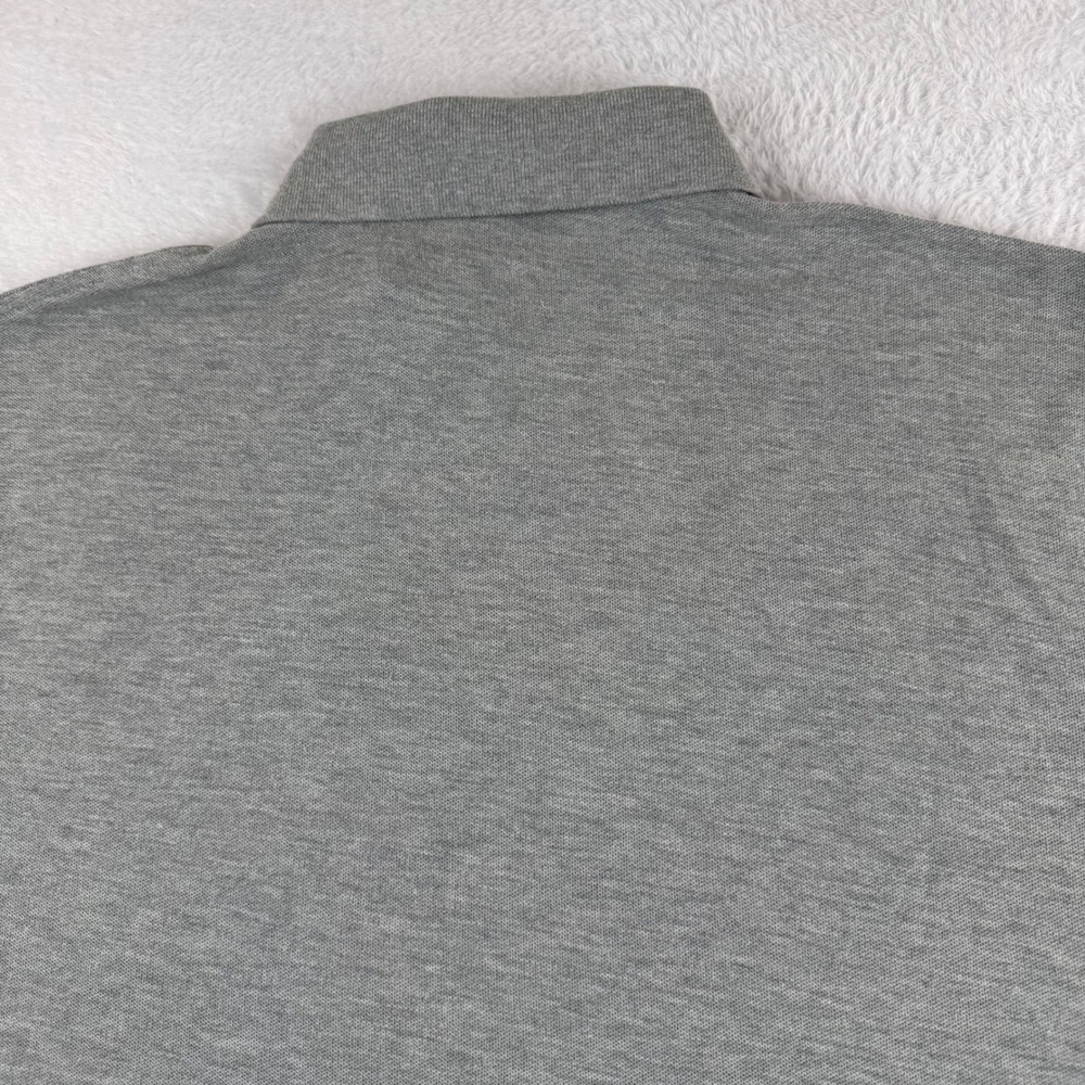 Tommy Hilfiger Polo Shirt Mens XL Gray Regular Fit Short Sleeve Pique Logo - Picture 11 of 12